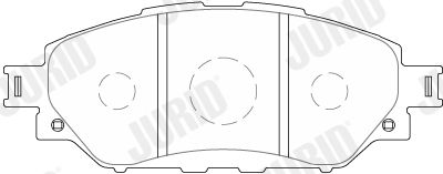 573788J JURID Комплект тормозных колодок, дисковый тормоз