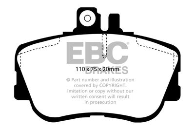 DP3962C EBC Brakes Комплект тормозных колодок, дисковый тормоз