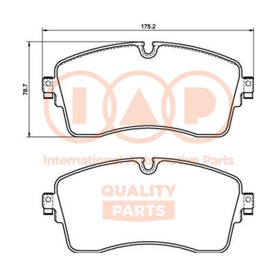 70414091 IAP QUALITY PARTS Комплект тормозных колодок, дисковый тормоз