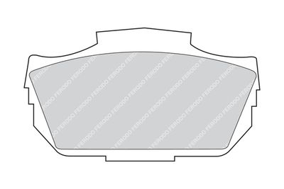 FDB827 FERODO Комплект тормозных колодок, дисковый тормоз