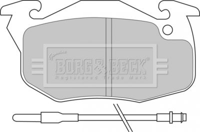 BBP1425 BORG & BECK Комплект тормозных колодок, дисковый тормоз