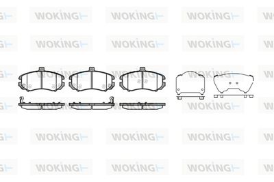 P1094302 WOKING Комплект тормозных колодок, дисковый тормоз
