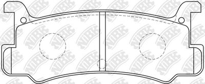 PN6353 NiBK Комплект тормозных колодок, дисковый тормоз