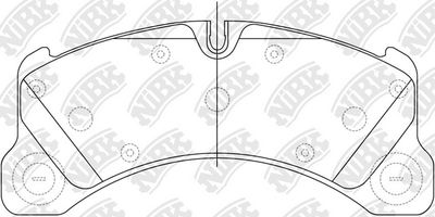 PN35001 NiBK Комплект тормозных колодок, дисковый тормоз