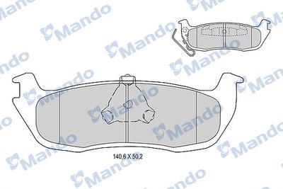 MBF015661 MANDO Комплект тормозных колодок, дисковый тормоз