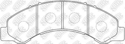 PN4464 NiBK Комплект тормозных колодок, дисковый тормоз