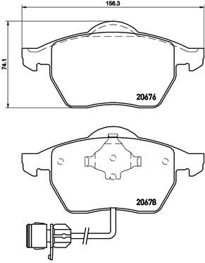 P85026 BREMBO Комплект тормозных колодок, дисковый тормоз