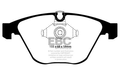 DP51449NDX EBC Brakes Комплект тормозных колодок, дисковый тормоз