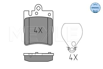 0252189915 MEYLE Комплект тормозных колодок, дисковый тормоз