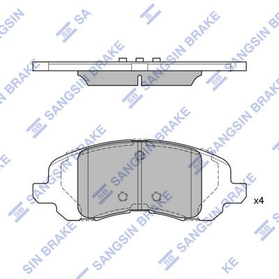 SP4276 Hi-Q Комплект тормозных колодок, дисковый тормоз