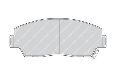 FDB633 FERODO Комплект тормозных колодок, дисковый тормоз