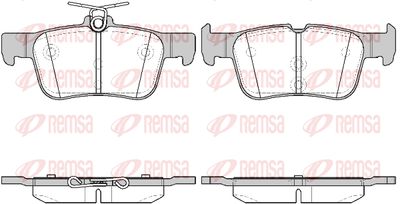 155142 REMSA Комплект тормозных колодок, дисковый тормоз
