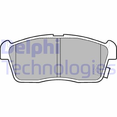 LP2219 DELPHI Комплект тормозных колодок, дисковый тормоз