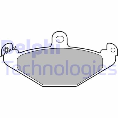 LP821 DELPHI Комплект тормозных колодок, дисковый тормоз