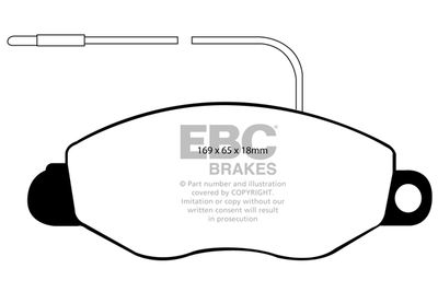 DP1529 EBC Brakes Комплект тормозных колодок, дисковый тормоз