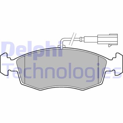 LP2288 DELPHI Комплект тормозных колодок, дисковый тормоз