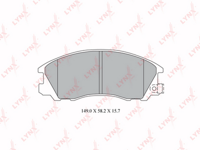 BD3617 LYNXauto Комплект тормозных колодок, дисковый тормоз