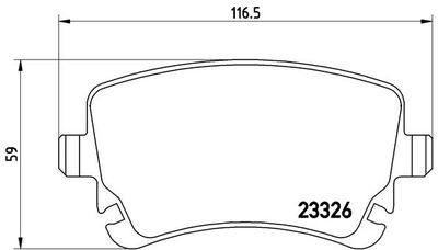 P85076 BREMBO Комплект тормозных колодок, дисковый тормоз