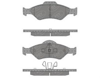 SP603PR SCT - MANNOL Комплект тормозных колодок, дисковый тормоз