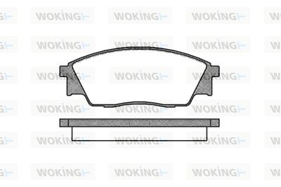 P207300 WOKING Комплект тормозных колодок, дисковый тормоз