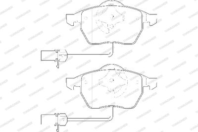 WBP20676B WAGNER Комплект тормозных колодок, дисковый тормоз