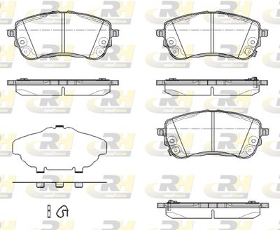 2185812 ROADHOUSE Комплект тормозных колодок, дисковый тормоз