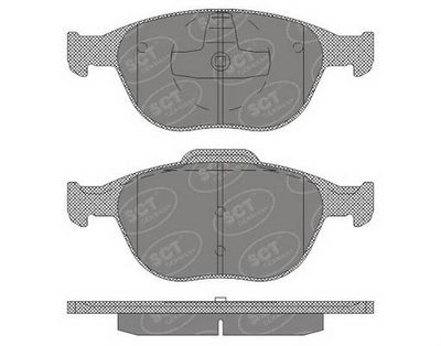 SP625PR SCT - MANNOL Комплект тормозных колодок, дисковый тормоз