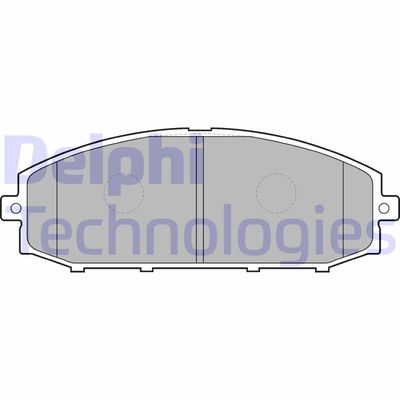 LP1305 DELPHI Комплект тормозных колодок, дисковый тормоз