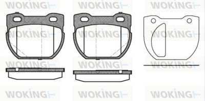 P484320 WOKING Комплект тормозных колодок, дисковый тормоз