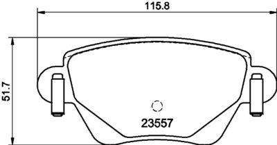 PCP1233 DON Комплект тормозных колодок, дисковый тормоз