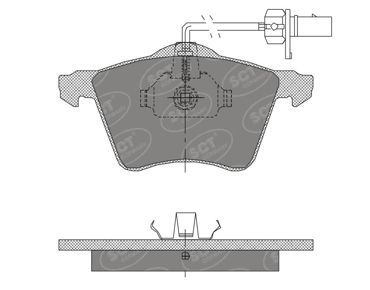 SP402PR SCT - MANNOL Комплект тормозных колодок, дисковый тормоз