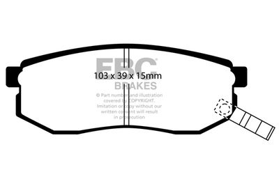 DP1484 EBC Brakes Комплект тормозных колодок, дисковый тормоз