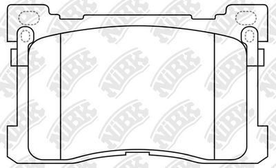 PN0629 NiBK Комплект тормозных колодок, дисковый тормоз