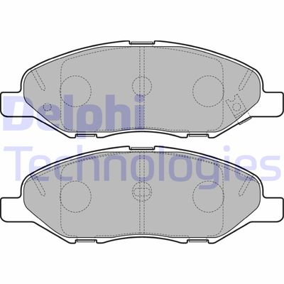 LP3169 DELPHI Комплект тормозных колодок, дисковый тормоз