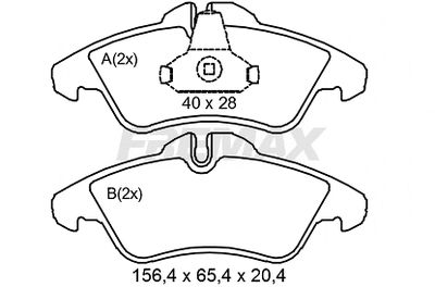 FBP2244 FREMAX Комплект тормозных колодок, дисковый тормоз