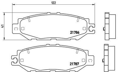 P83036 BREMBO Комплект тормозных колодок, дисковый тормоз