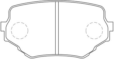 FP0680 FIT Комплект тормозных колодок, дисковый тормоз