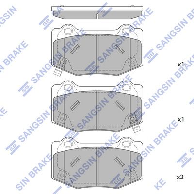 SP4306 Hi-Q Комплект тормозных колодок, дисковый тормоз