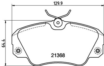 PCP1275 DON Комплект тормозных колодок, дисковый тормоз