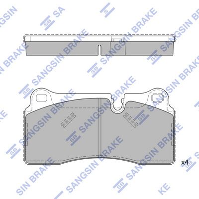 SP4541 Hi-Q Комплект тормозных колодок, дисковый тормоз