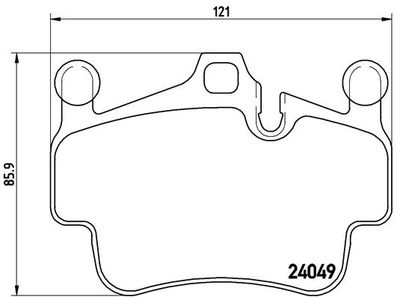 P65015 BREMBO Комплект тормозных колодок, дисковый тормоз