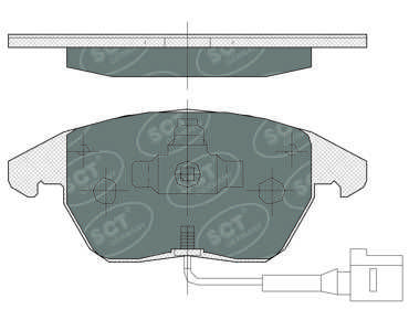 SP367PR SCT - MANNOL Комплект тормозных колодок, дисковый тормоз