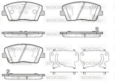 P1911302 WOKING Комплект тормозных колодок, дисковый тормоз