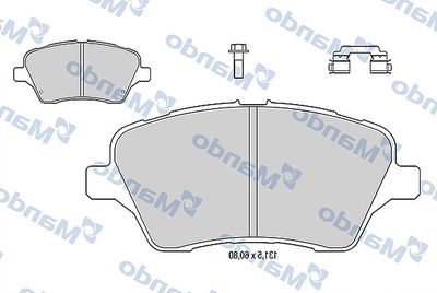 MBF015279 MANDO Комплект тормозных колодок, дисковый тормоз