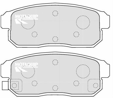 LVXL1212 MOTAQUIP Комплект тормозных колодок, дисковый тормоз