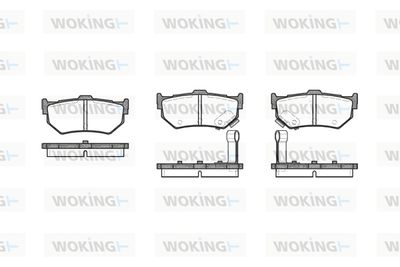 P083302 WOKING Комплект тормозных колодок, дисковый тормоз
