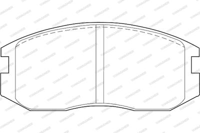 WBP21650A WAGNER Комплект тормозных колодок, дисковый тормоз