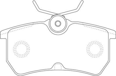 FP0886 FIT Комплект тормозных колодок, дисковый тормоз