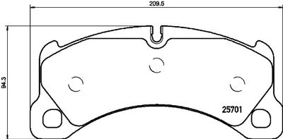 P65033 BREMBO Комплект тормозных колодок, дисковый тормоз