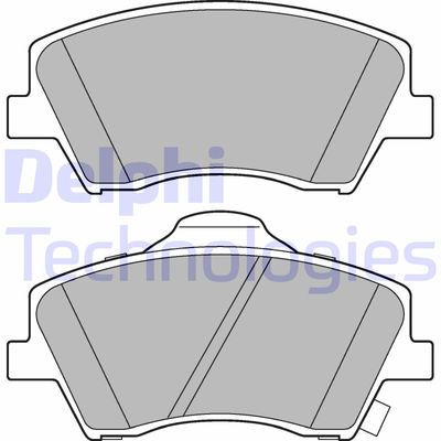 LP3264 DELPHI Комплект тормозных колодок, дисковый тормоз